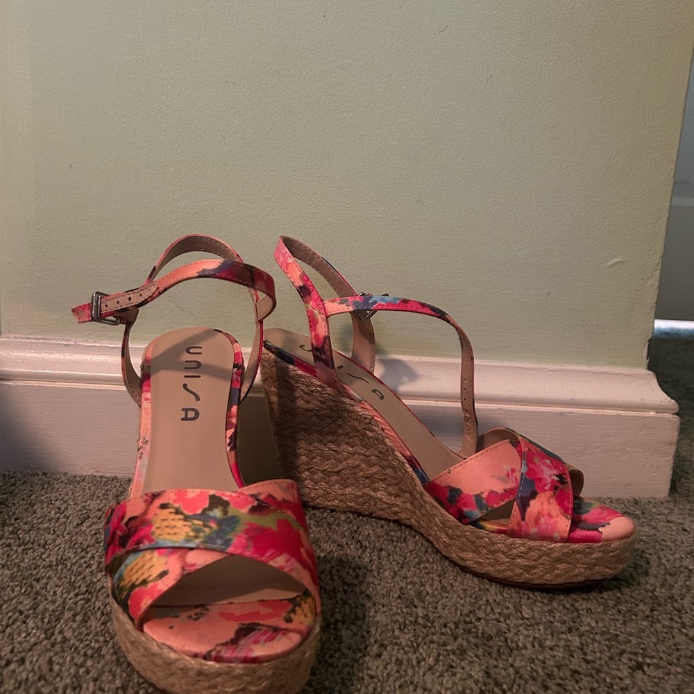 Unisa Pink Wedge Heels
